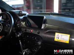 FIAT 500 Radio Head Unit Upgrade System w/ install Kit - Pre Facelift (Pre '16) - Black Trim - T2